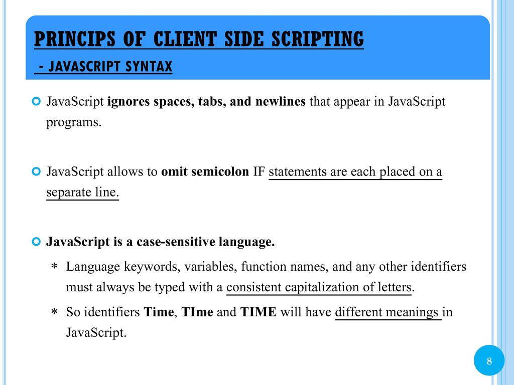 CHAPTER 4 CLIENT SIDE SCRIPTING PART 1 OF 3 - ppt download