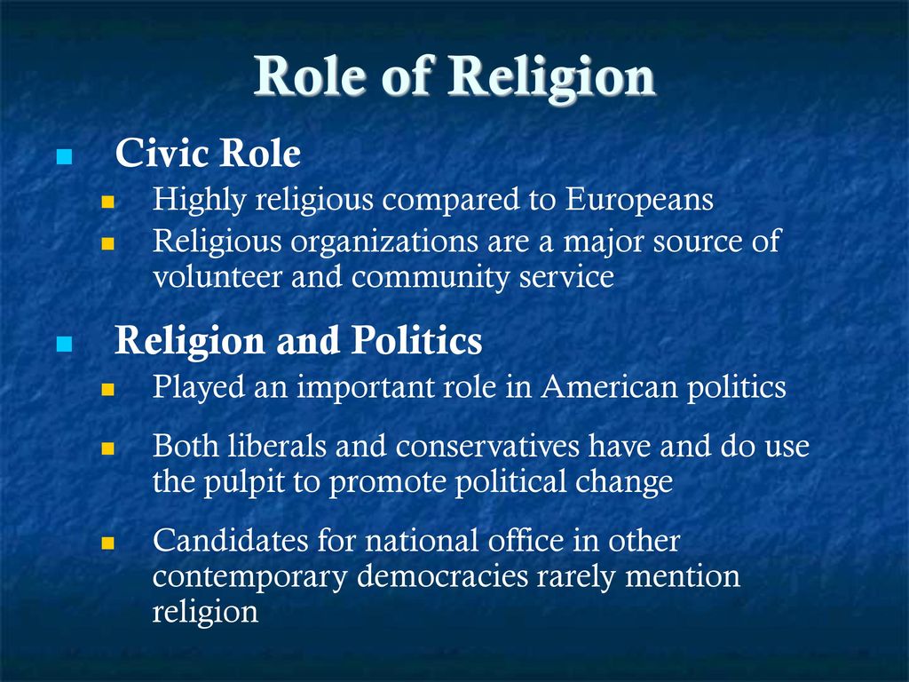 II. Historical Perspective on the Interaction between Religion and Politics