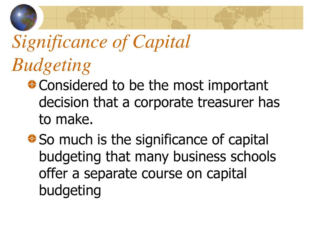 Significance of Capital Budgeting