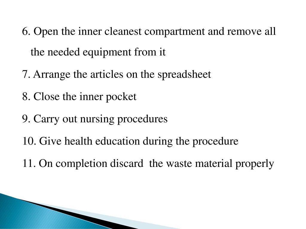 Bag Technique Procedure In Community Health Nursing Pdf