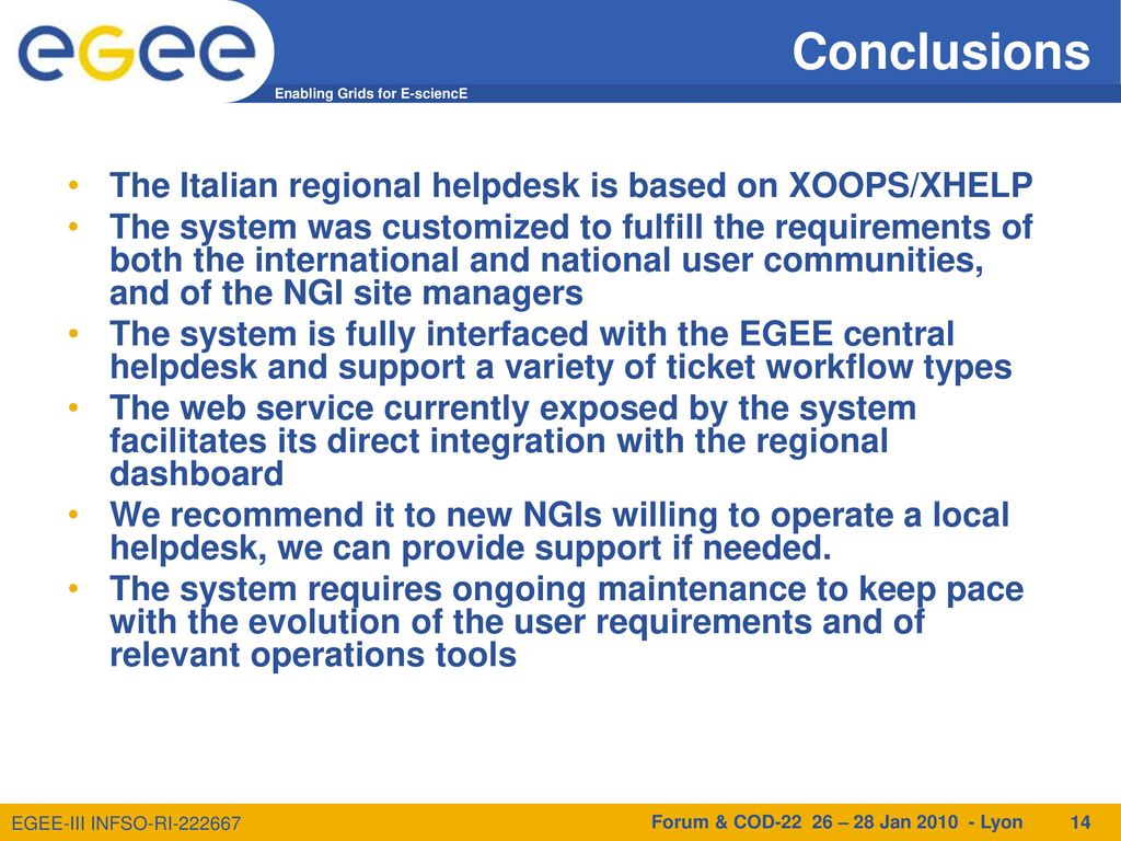 The Italian Regional Helpdesk System Ppt Download