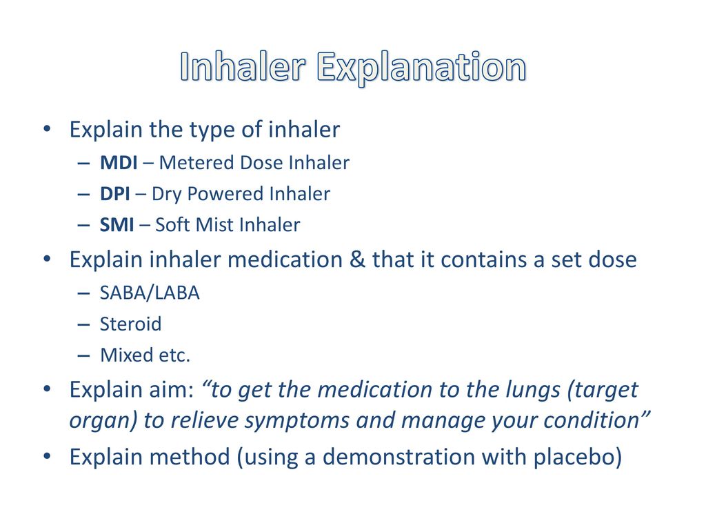Inhaler Technique & PEFR - ppt download