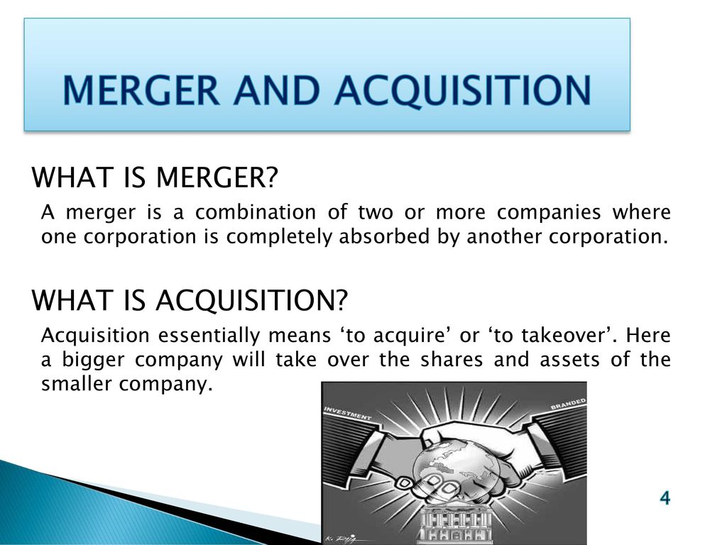 MERGER AND ACQUISITION - ppt download