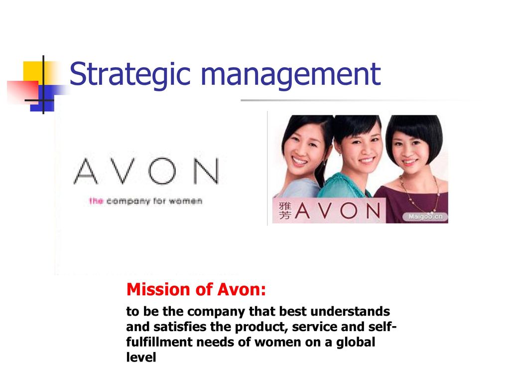 Strategic management Mission of Avon: