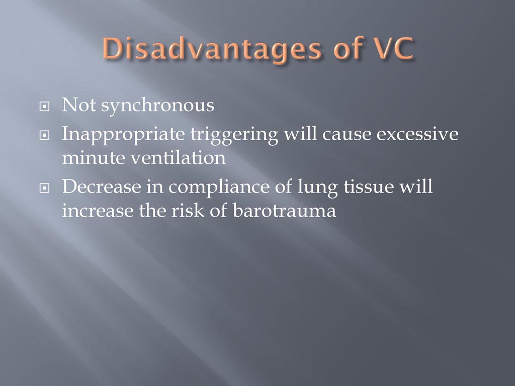 Disadvantages of VC Not synchronous