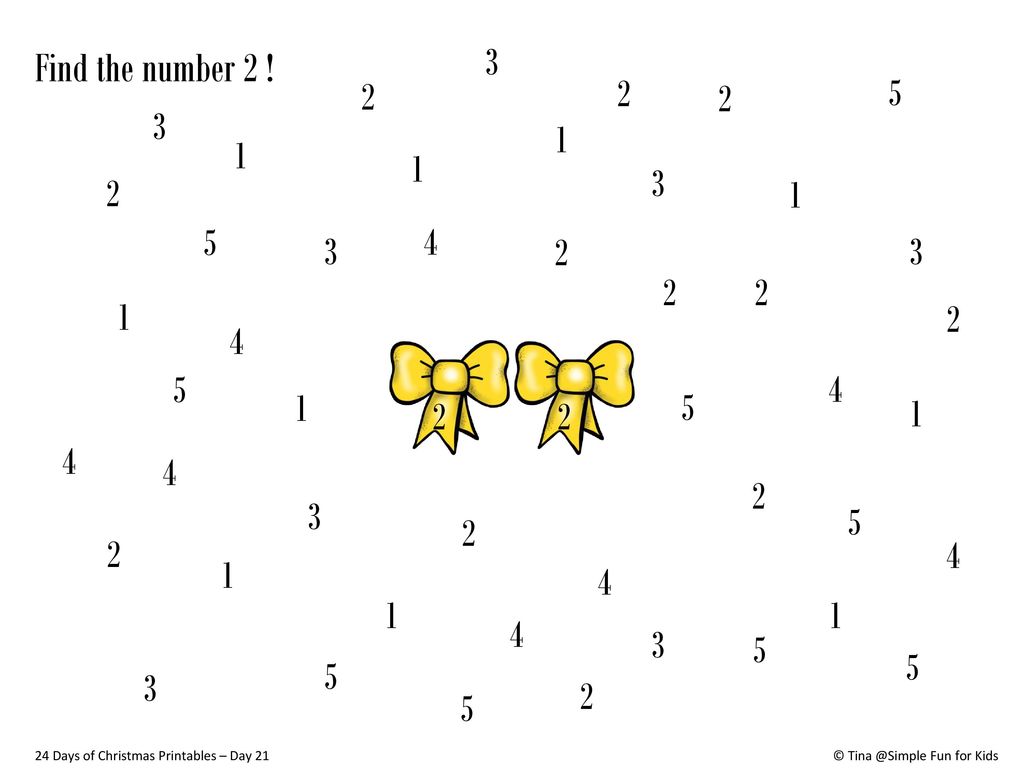 Find the number 2 !