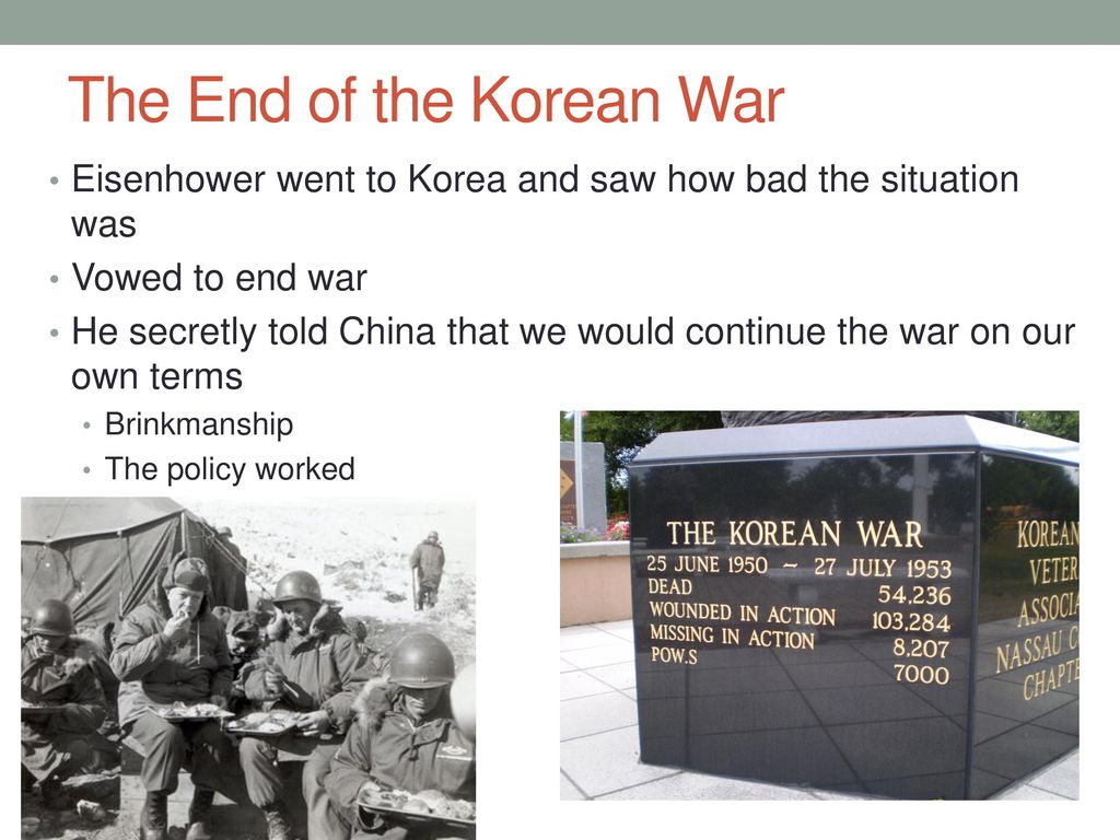 The End of the Korean War