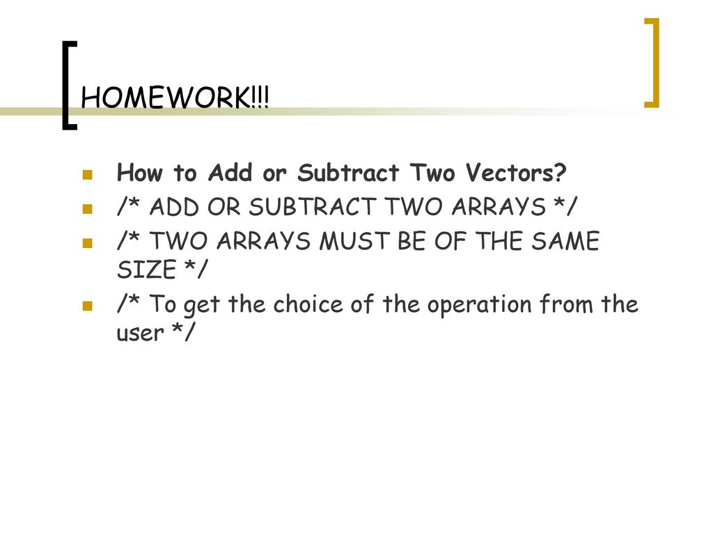  numerical arrays of multiple dimensions ppt download
