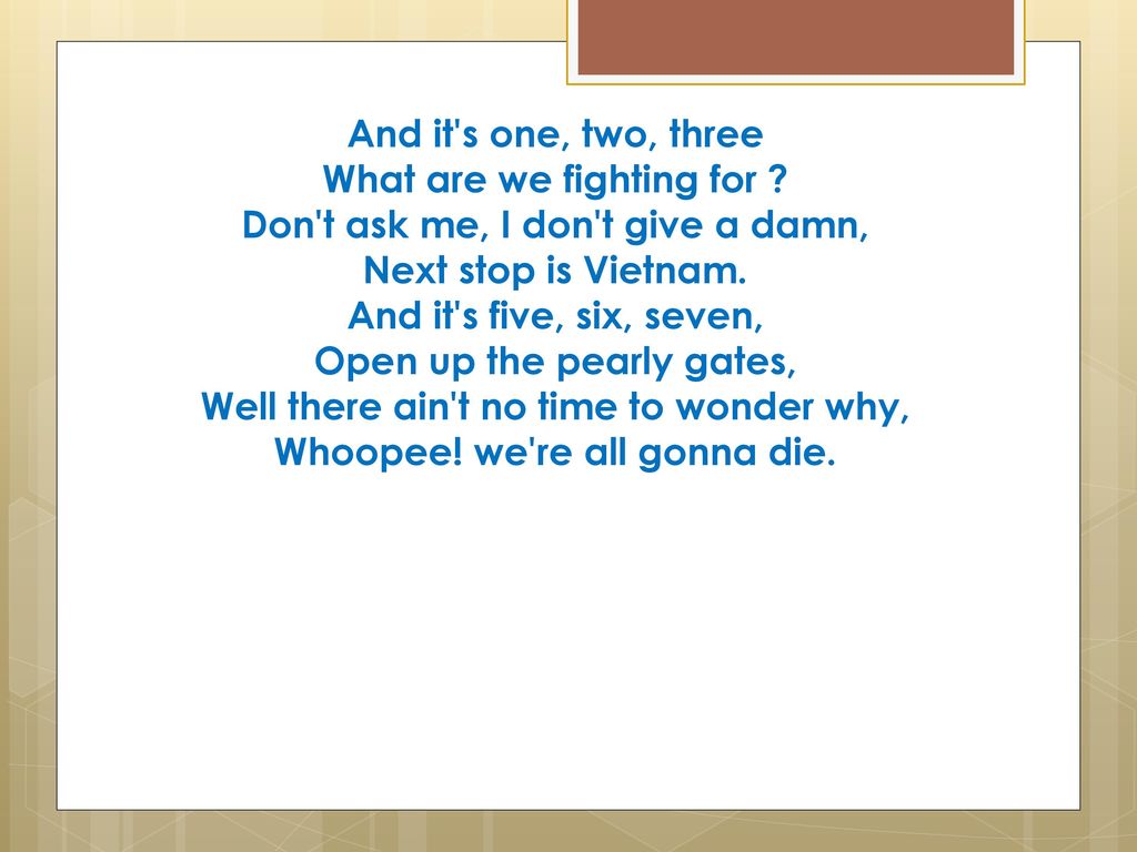 Music Of The Vietnam War Ppt Download