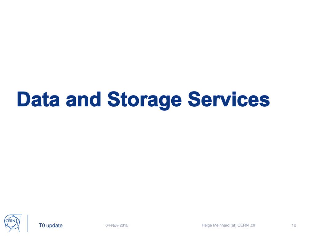 Data and Storage Services