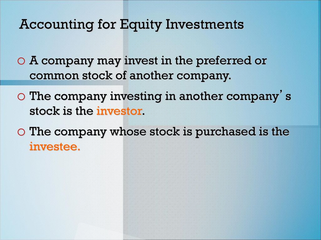 Investments and Fair Value Accounting - ppt download