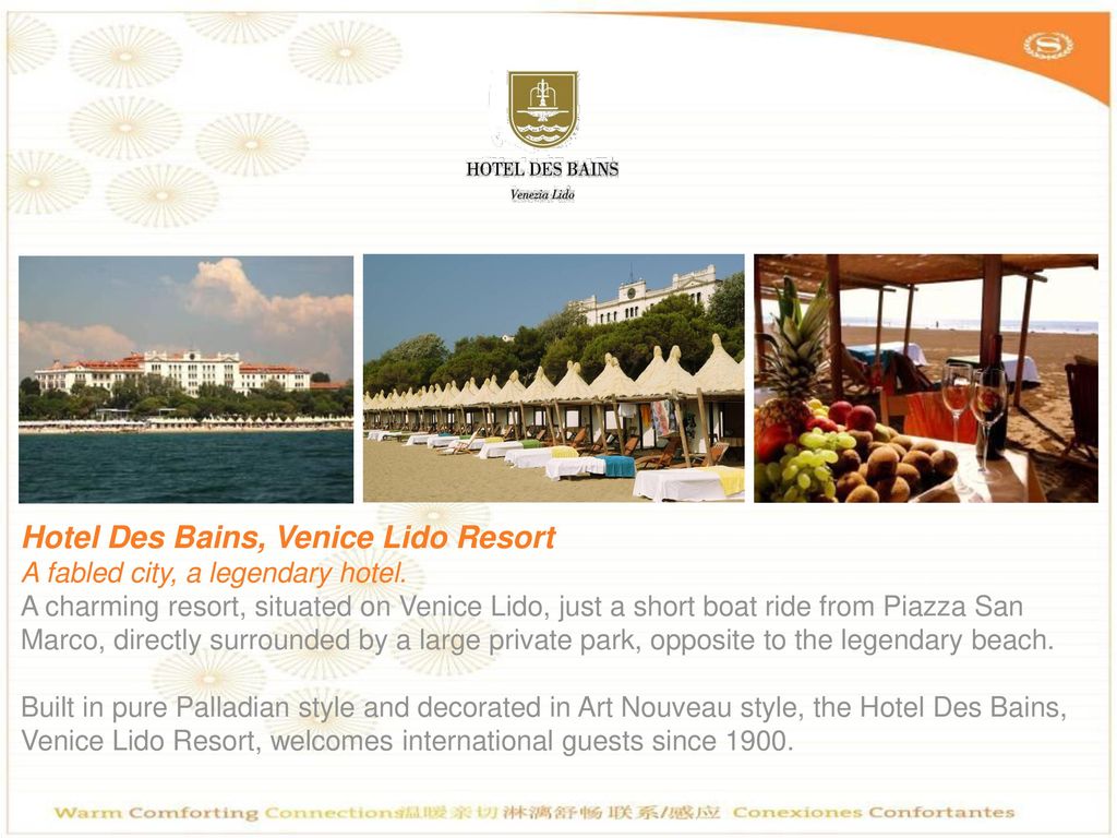 Hotel Des Bains Venice Lido Resort Ppt Download