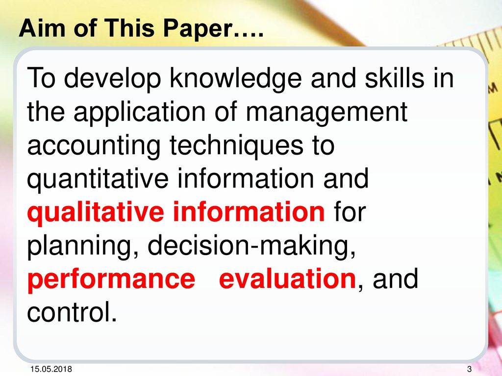Cima P1 Management Accounting Ppt Download - 