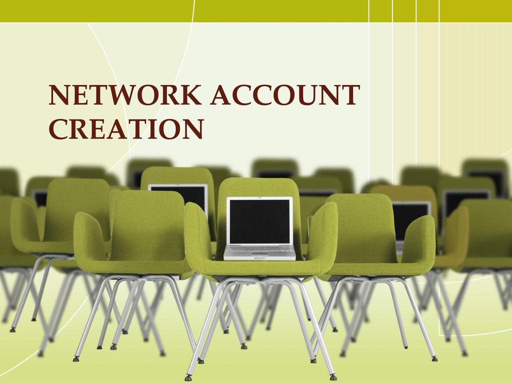 Network account creation