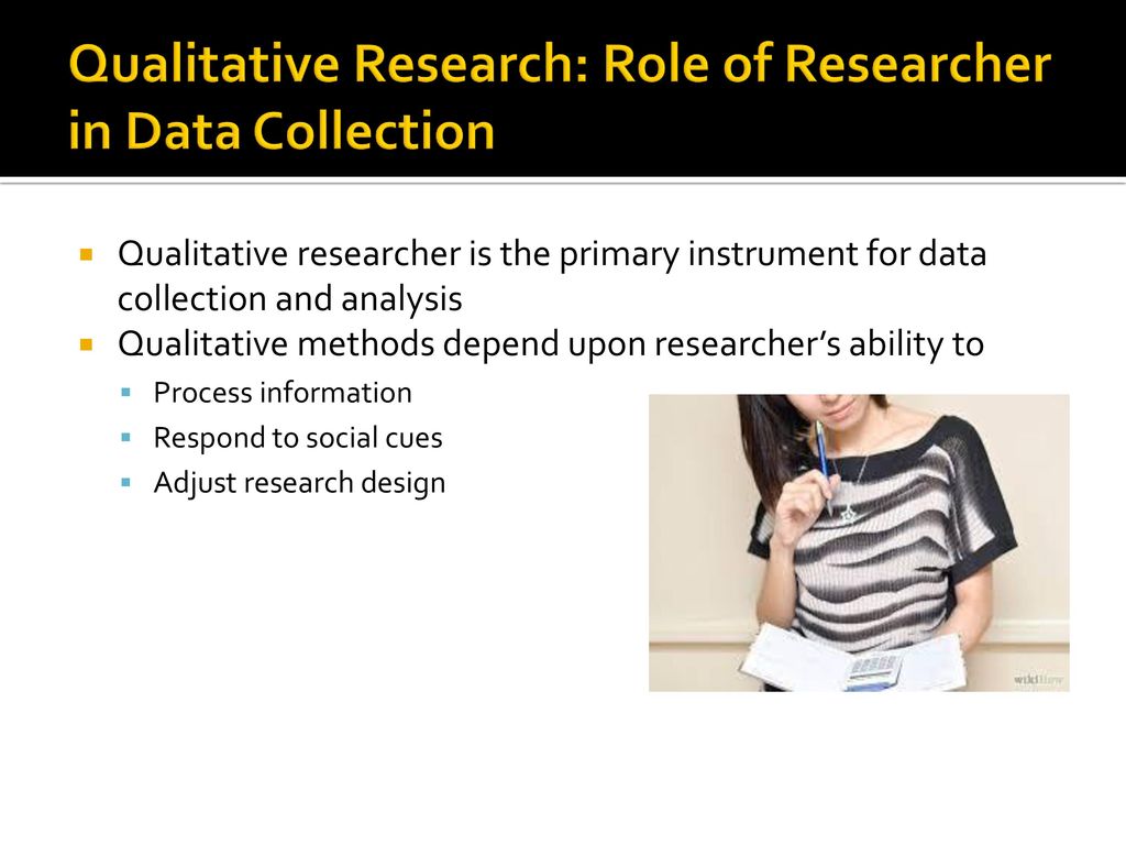 role of the researcher in qualitative research ppt