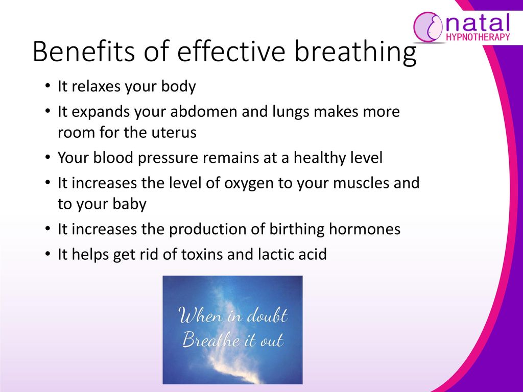 Benefits of effective breathing