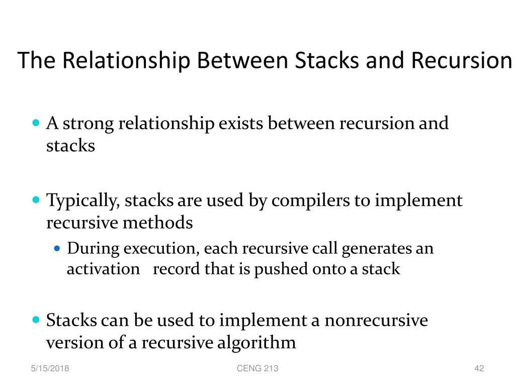 CENG 213 Data Structures Stacks 5/15/2018 CENG ppt download