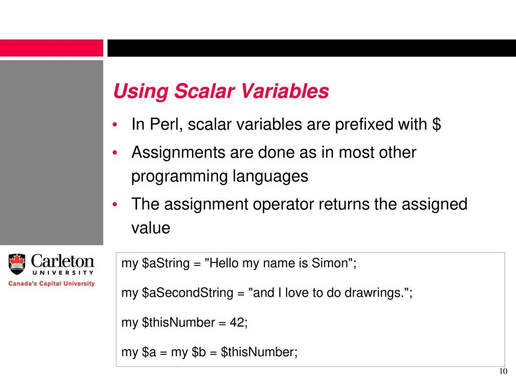 Introduction to Perl: Part I - ppt download
