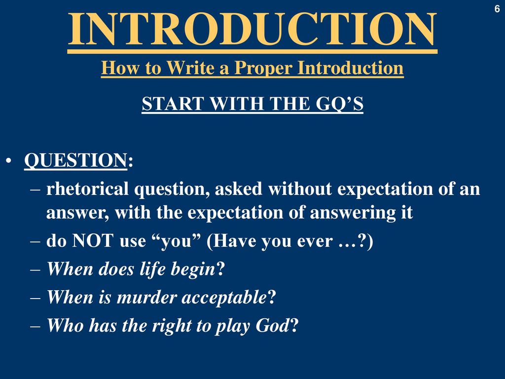 how to start a good introduction