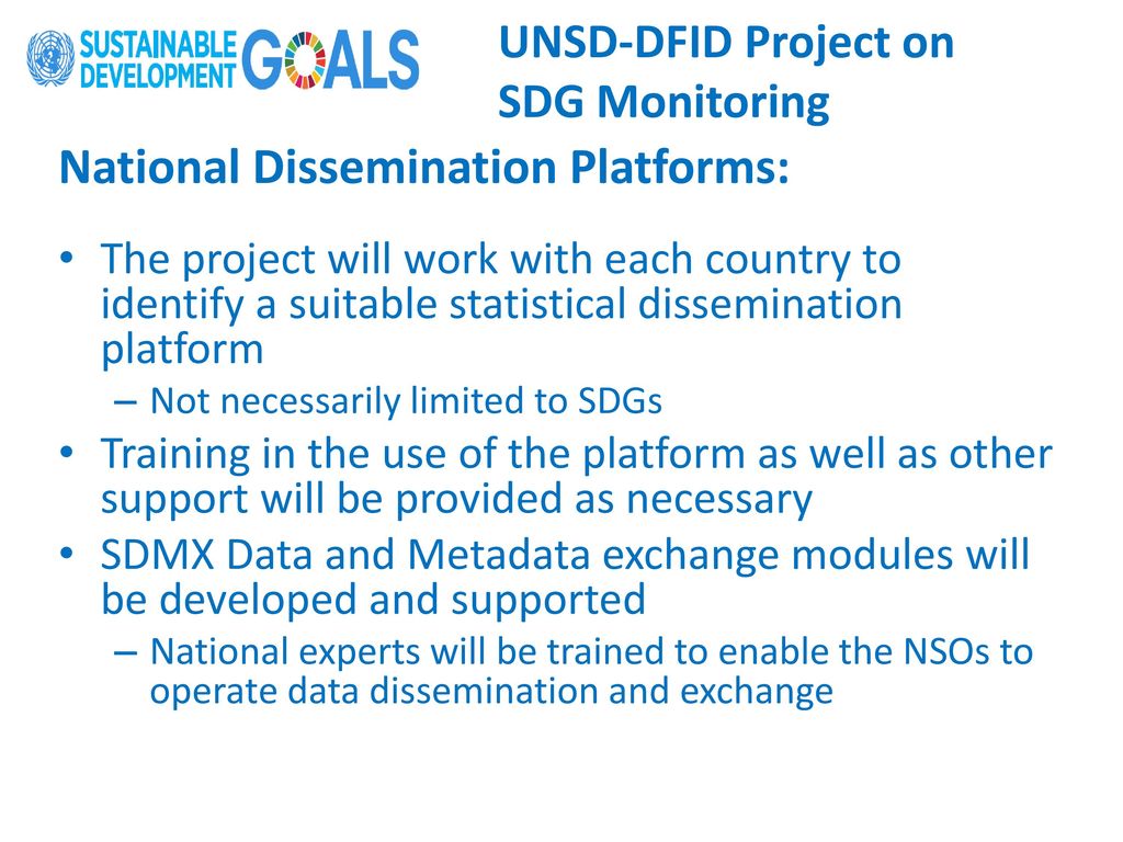National Dissemination Platforms: