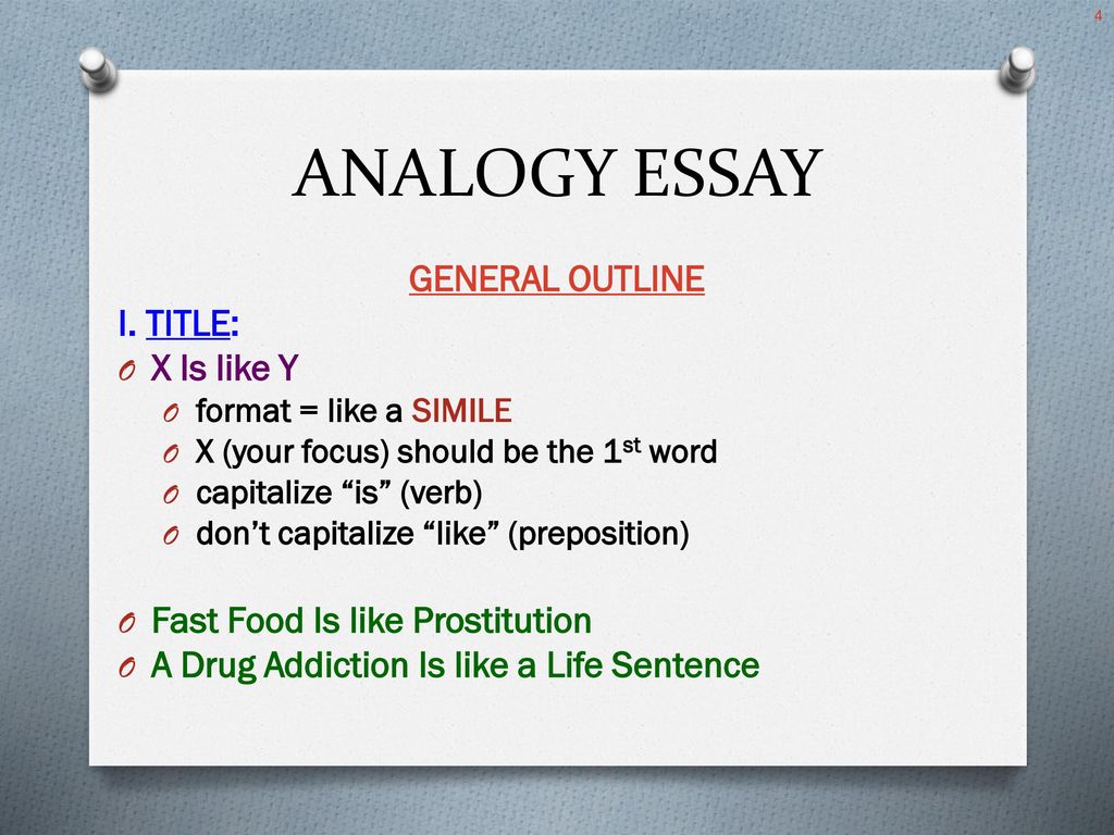 Реферат: Analogy Essay Research Paper analogy