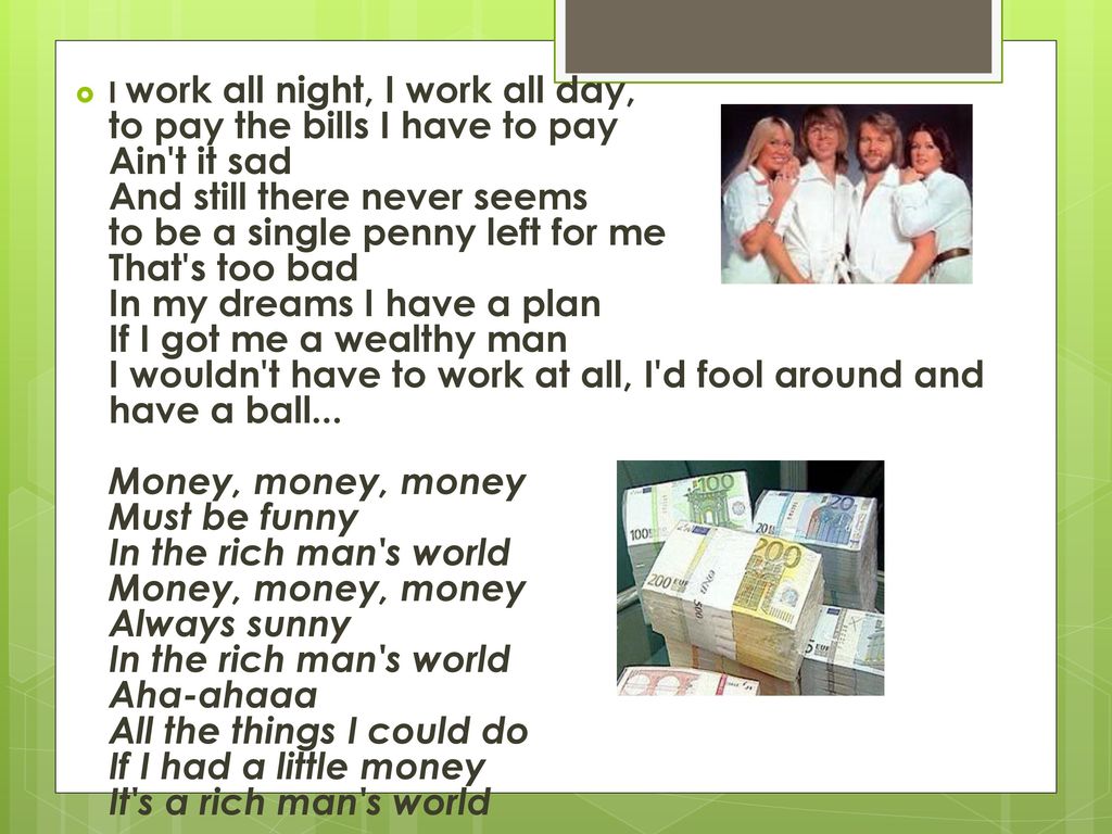 Money Makes The World Go Round Ppt Download