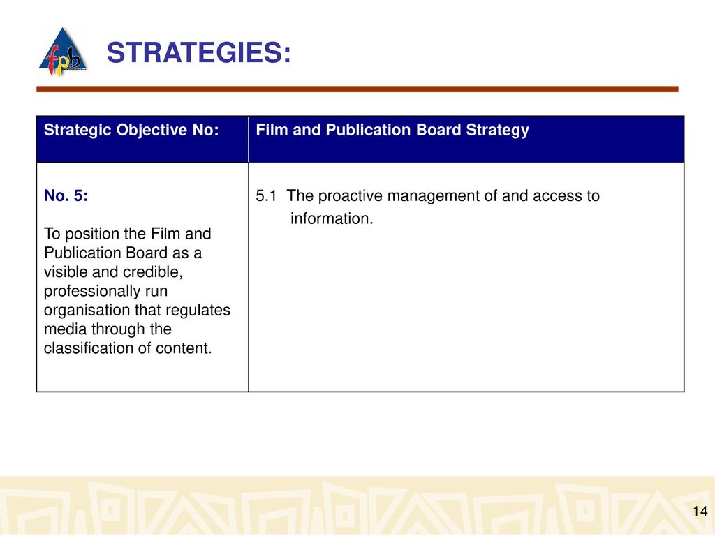 FILM AND PUBLICATIONS BOARD - ppt download