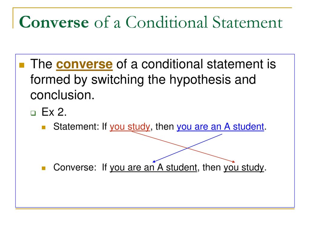 define converse in geometry