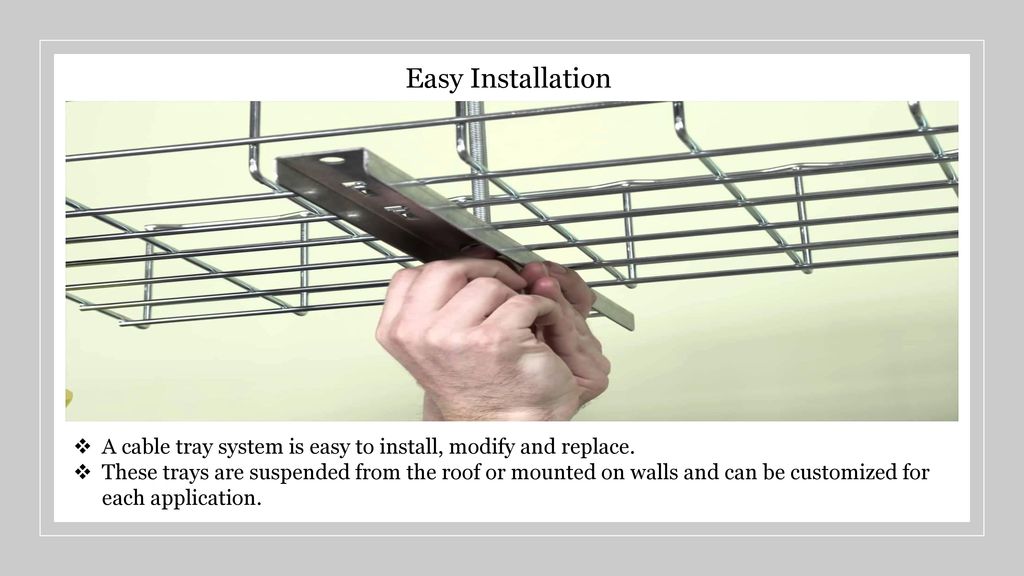 Cable Management Systems Benefits Of Cable Trays Ppt Download