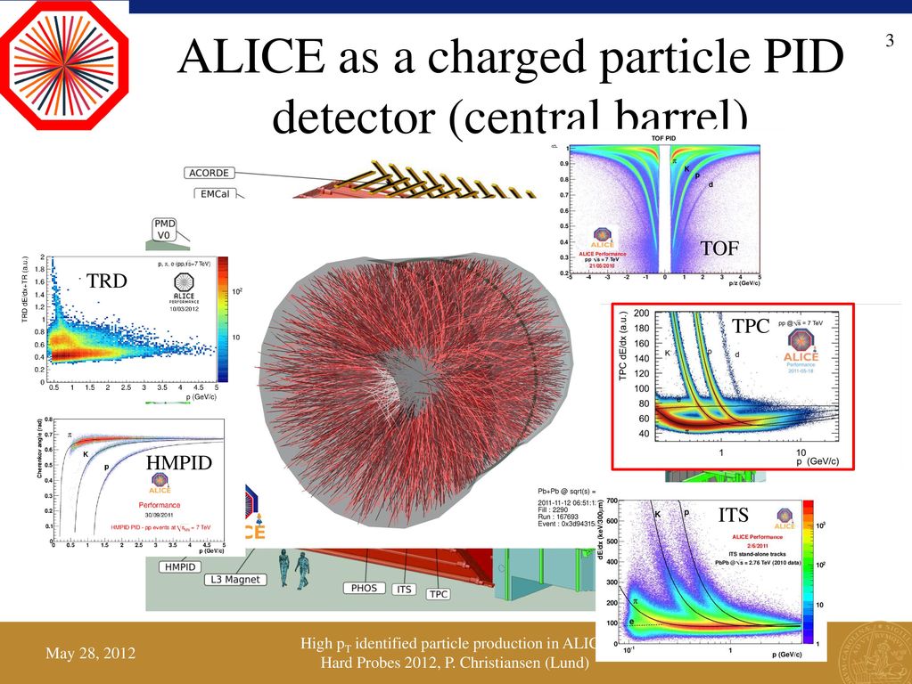 ALICE as a charged particle PID detector (central barrel)