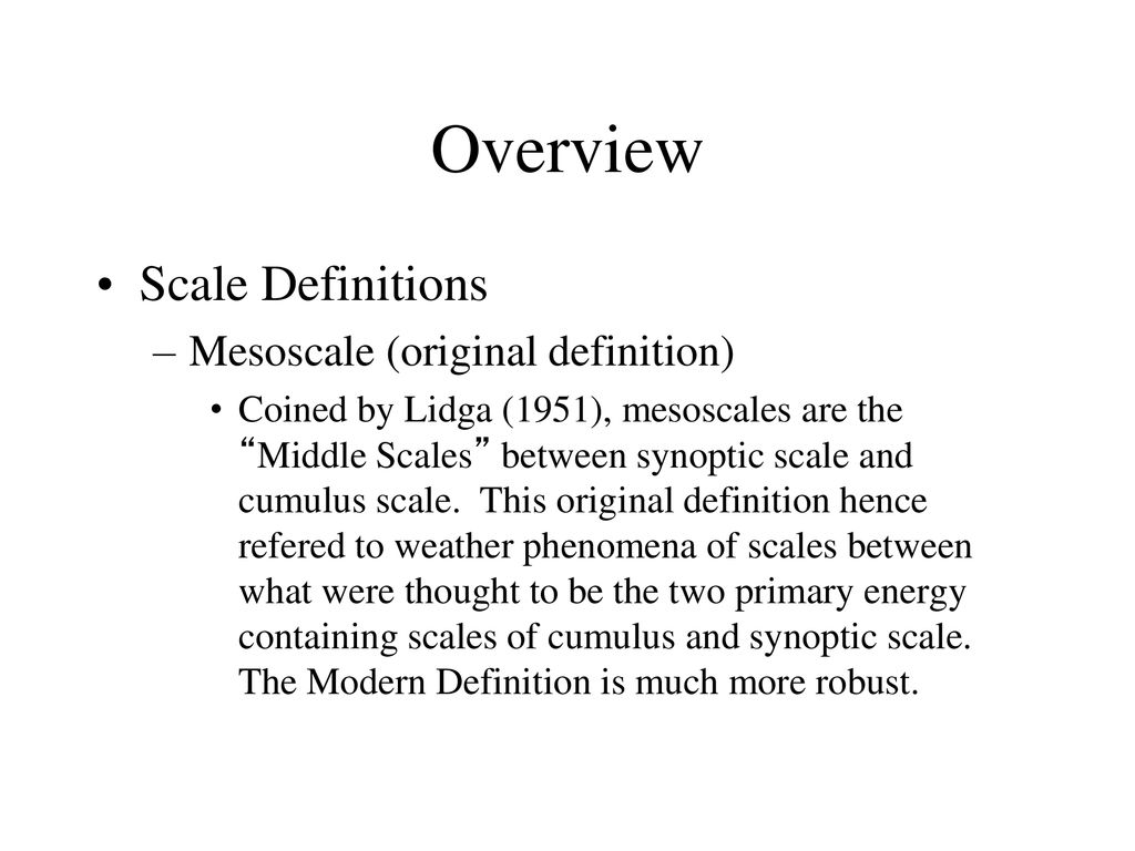 Introduction To Mesoscale Meteorology Ppt Download