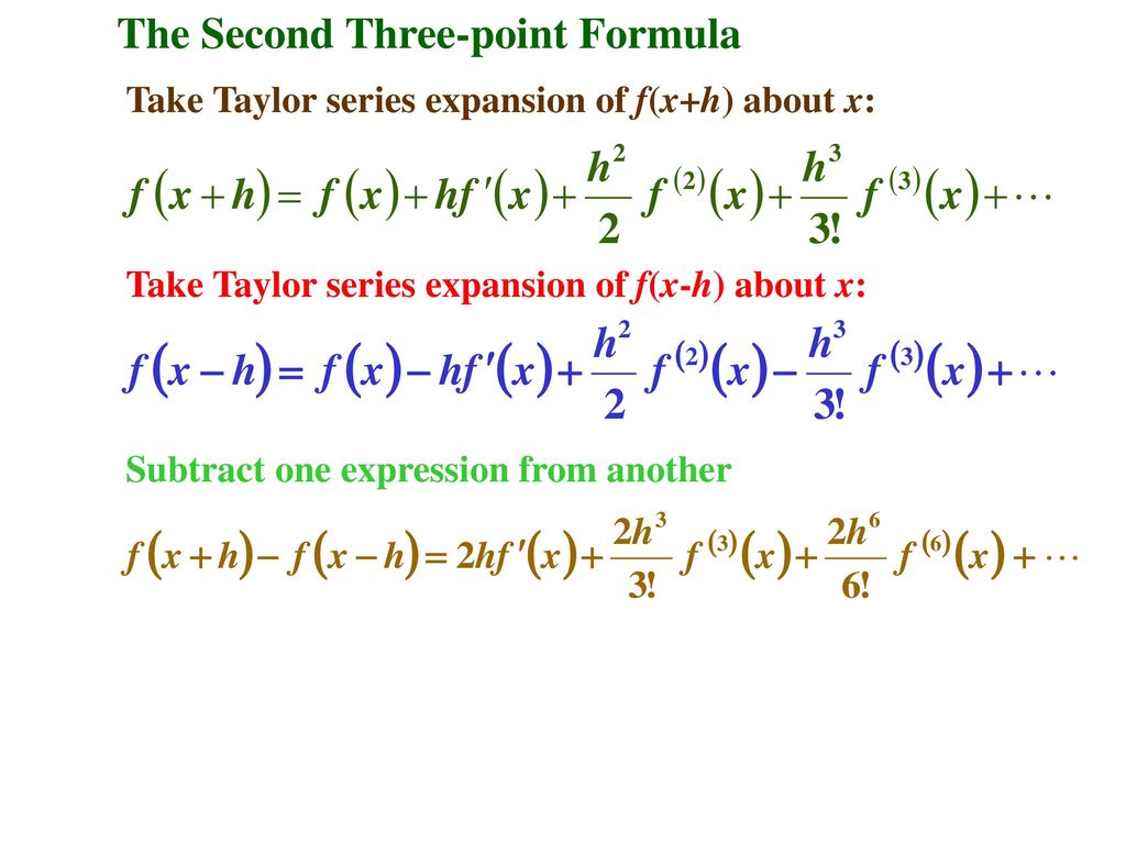 Numerical Differentiation Forward Difference Formula Ppt Download