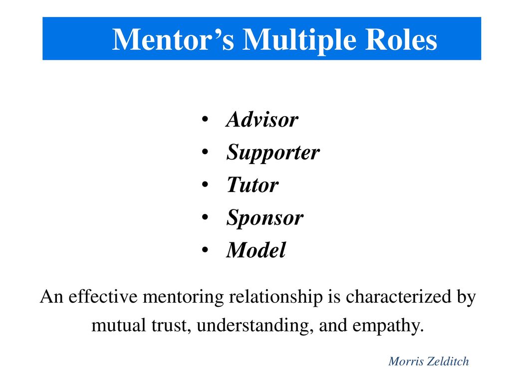 Mentor’s Multiple Roles