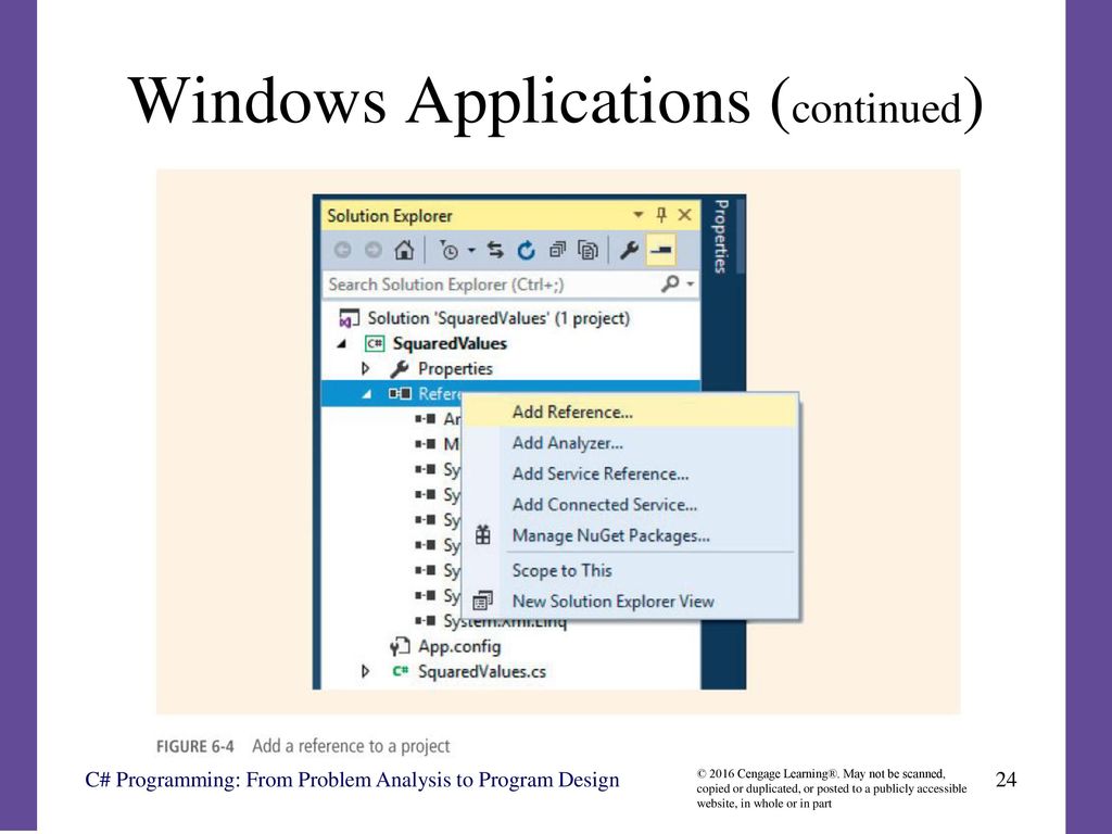 Windows Applications (continued)