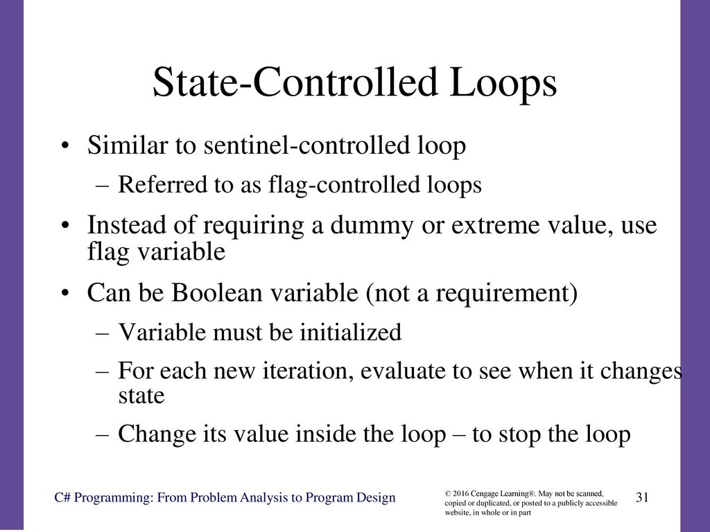 State-Controlled Loops