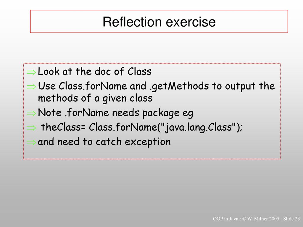 Java and oop part 5 more ppt download