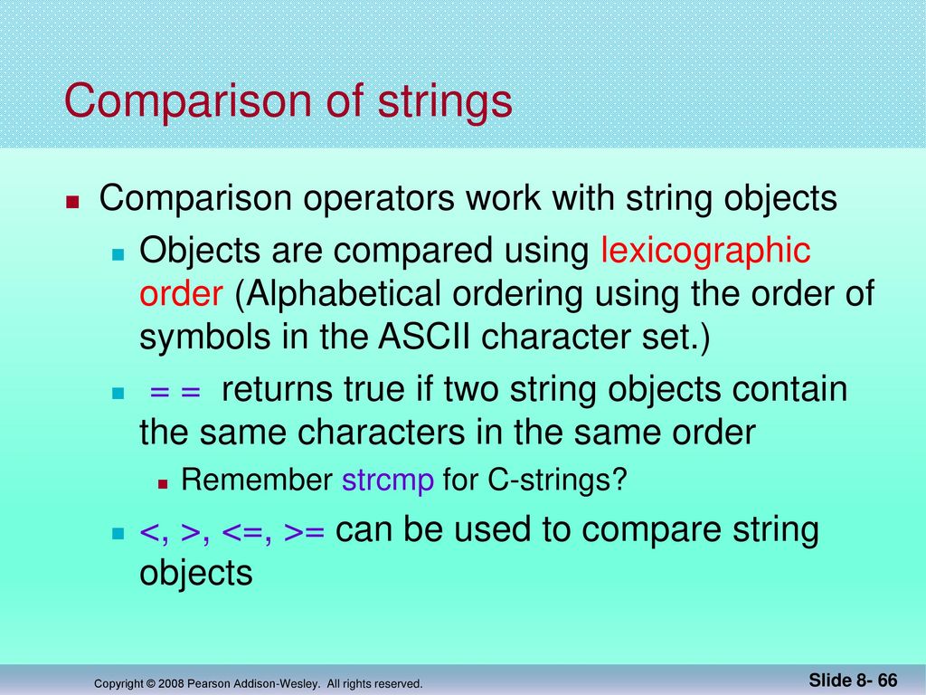 Chapter 8 Strings And Vectors 1 Ppt Download