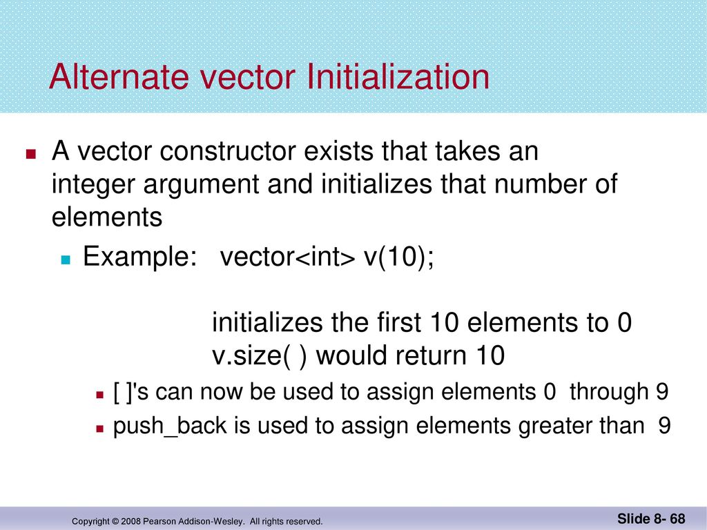 Chapter 8 strings and vectors ppt download
