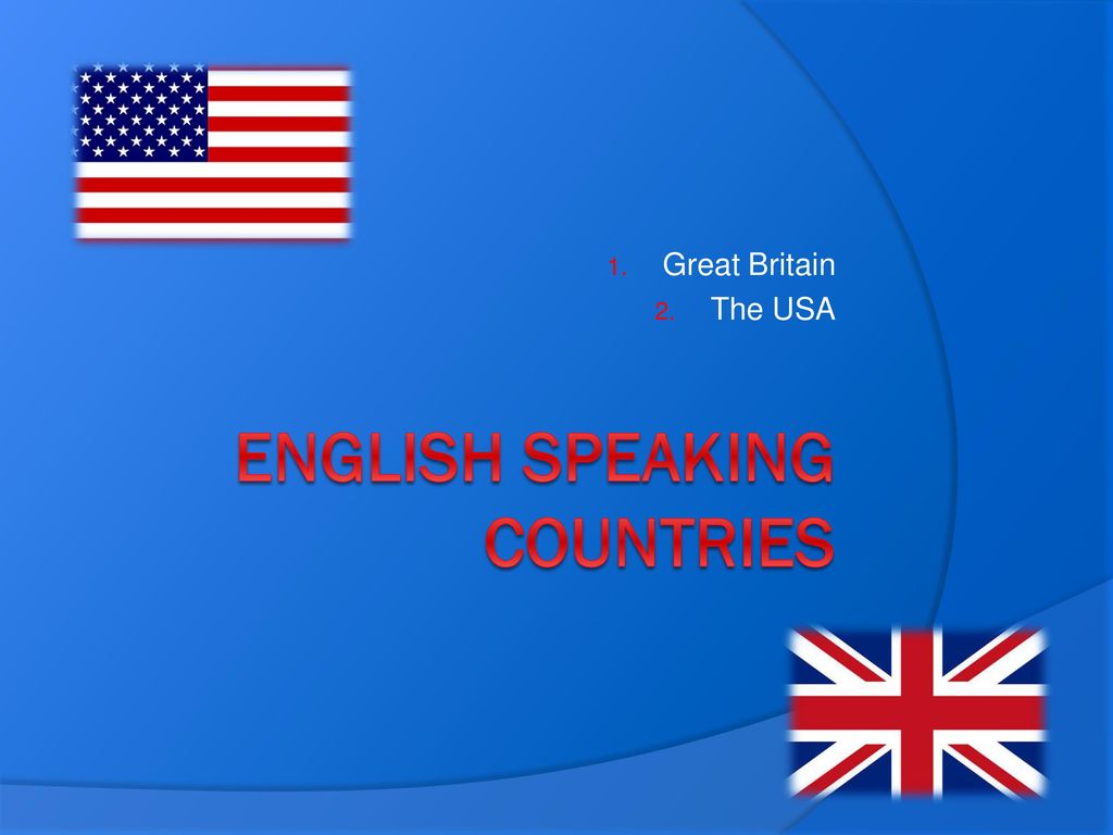 What are english speaking countries