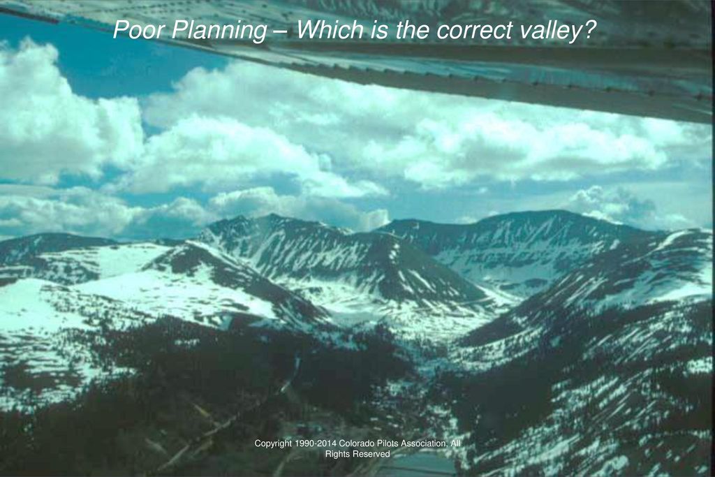 Poor Planning – Which is the correct valley