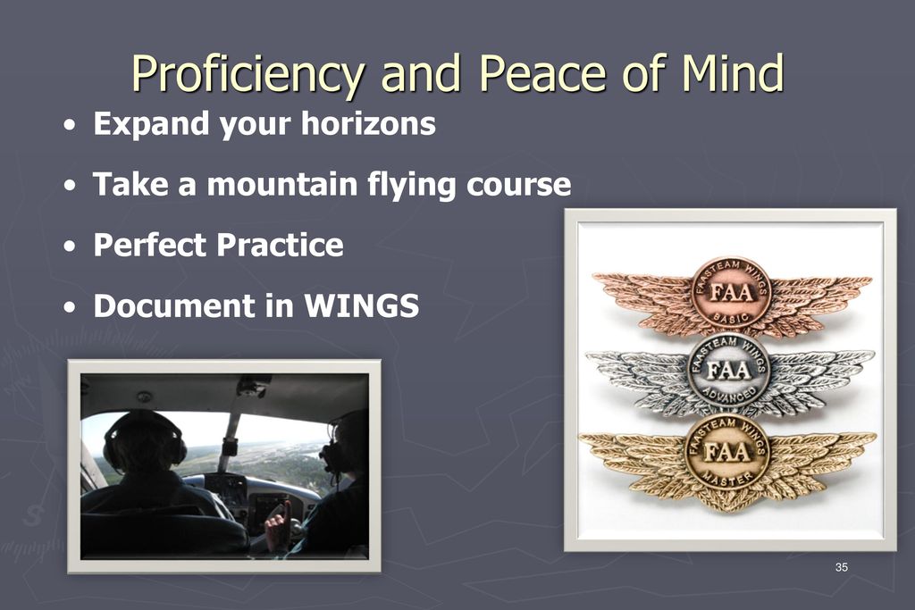Proficiency and Peace of Mind