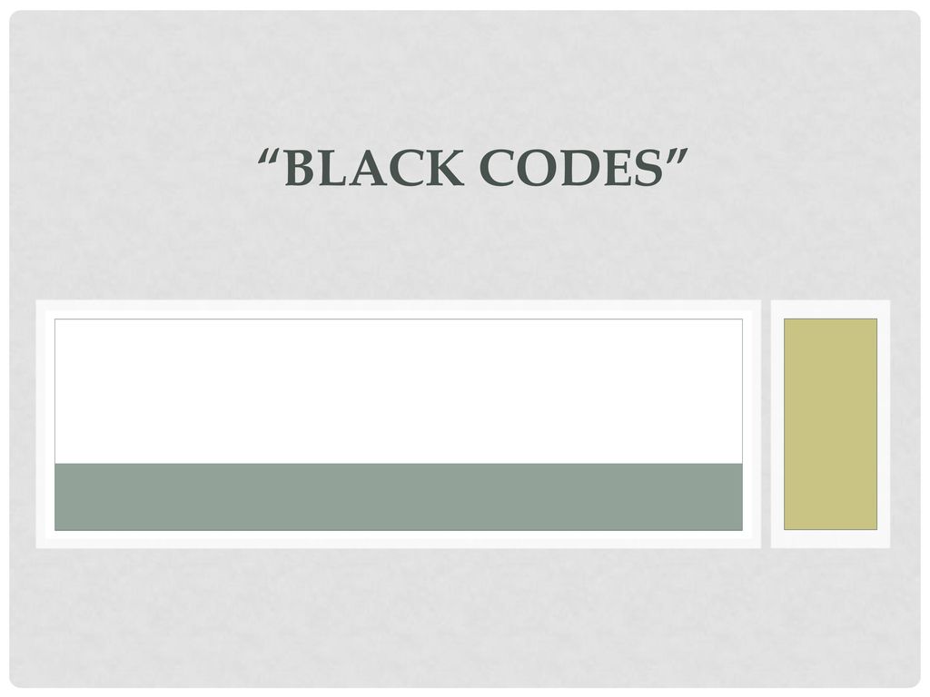 Black Codes Ppt Download black-codes-ppt-download