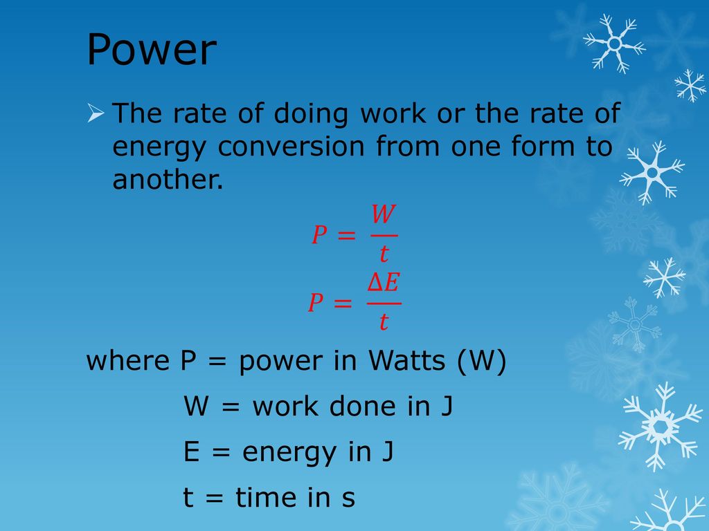 Work Energy And Power Ppt Download