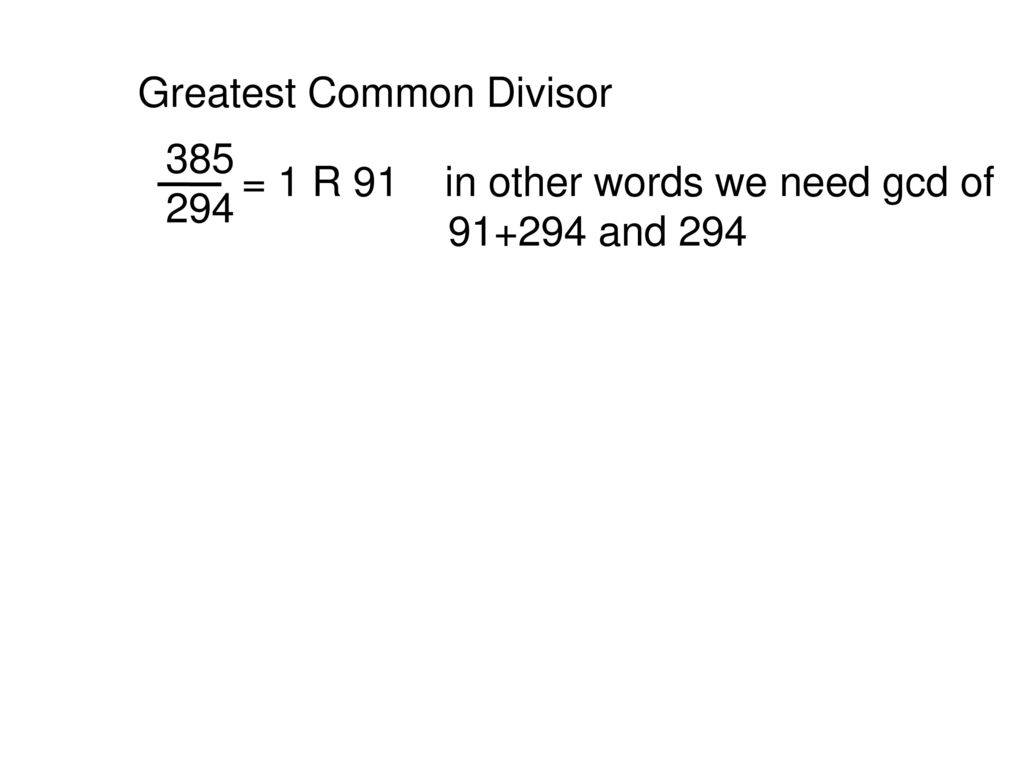 Greatest common divisor ppt download