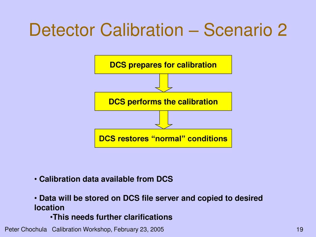 Detector Calibration – Scenario 2