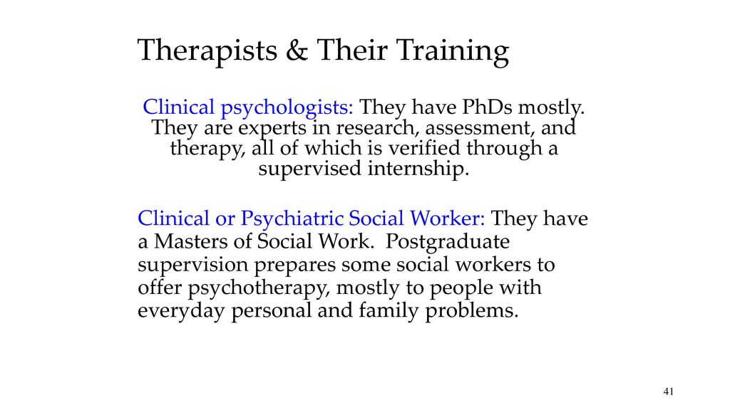 Therapy - Psychological - ppt download