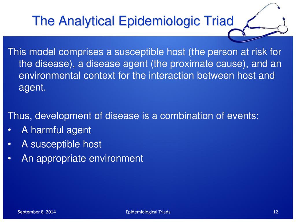 Epidemiologic Triads Dr. Salwa A. Tayel & Prof. Ashry Gad Mohamed - ppt ...