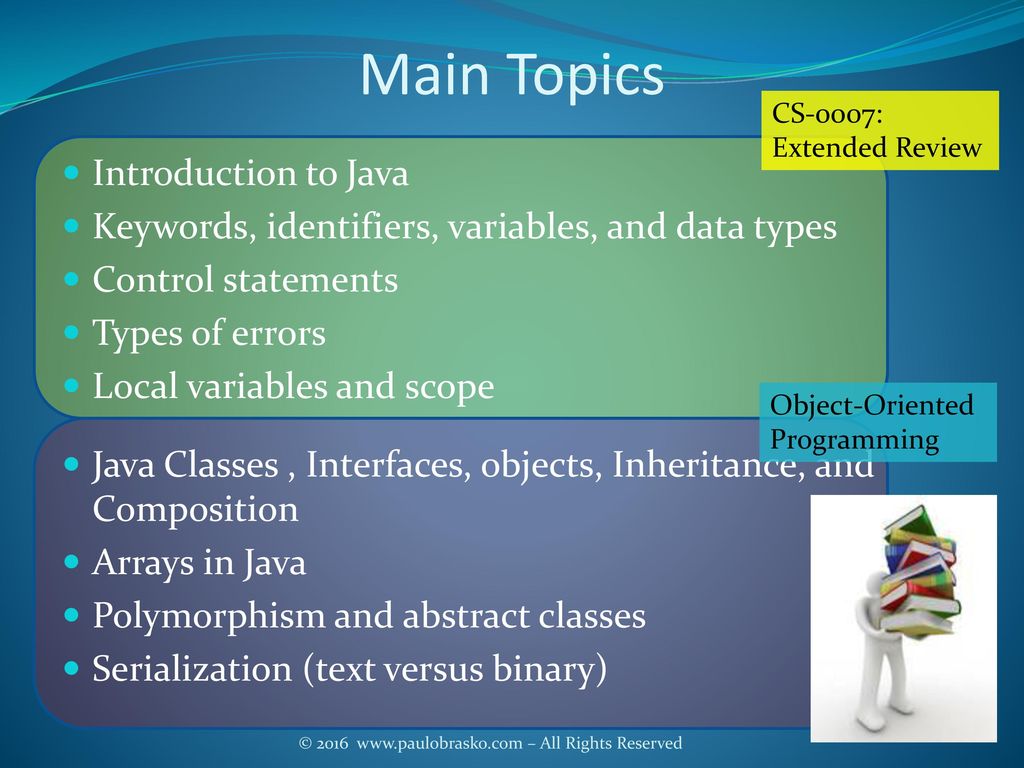 INTERMEDIATE PROGRAMMING WITH JAVA - ppt download