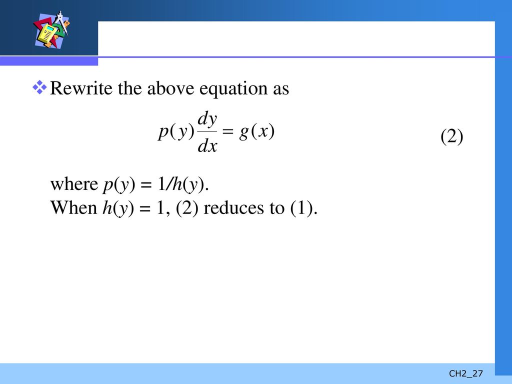 First Order Differential Equations Ppt Download