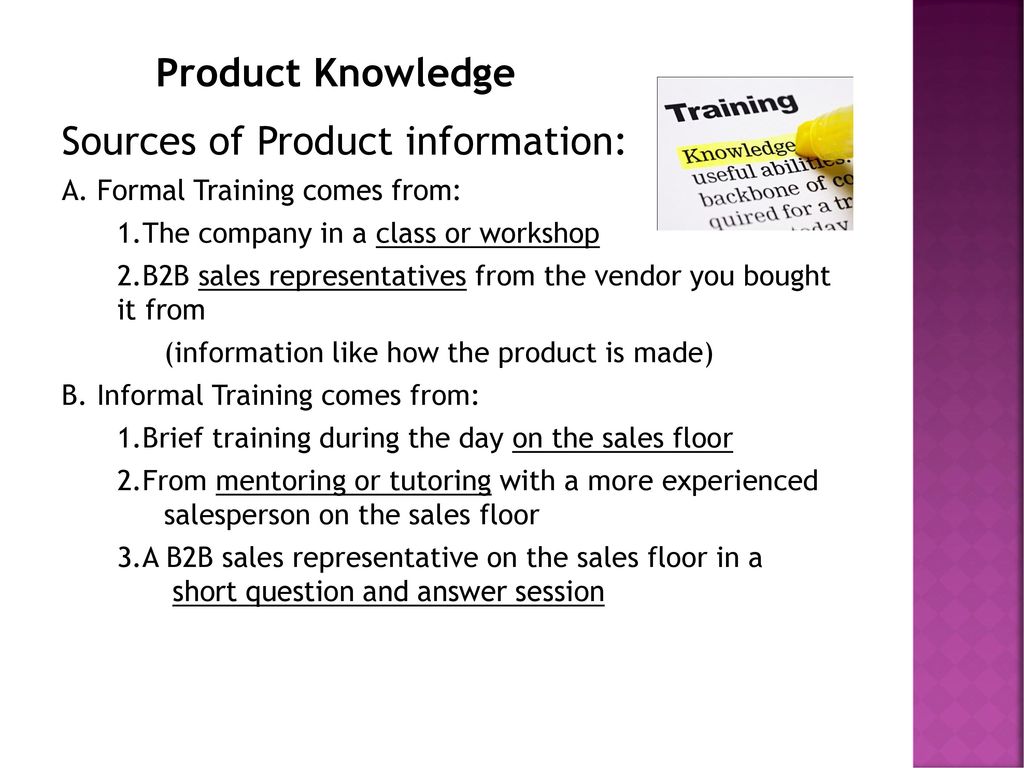  Product information